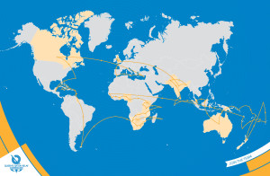 route for queen's baton relay