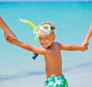 snorkeling on grace bay