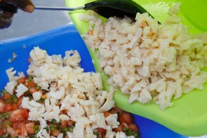 fresh conch ceviche salad