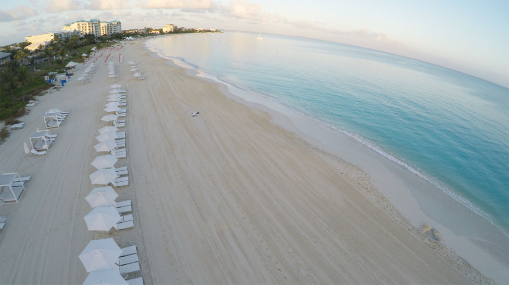 Aerial of Grace Bay Beach