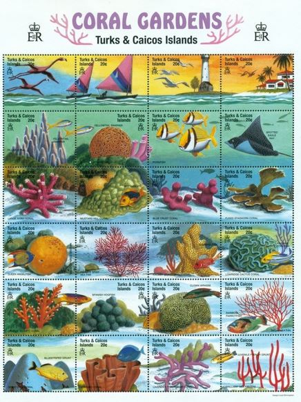 Fish Stamps Turks and Caicos