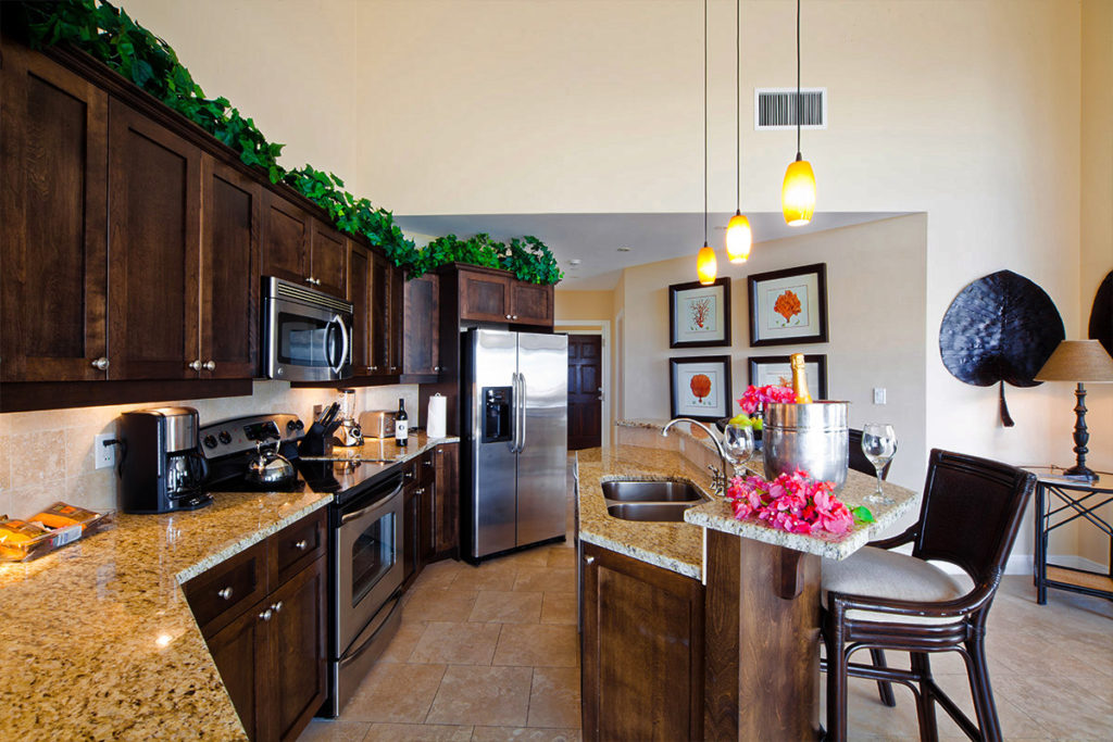 fully equipped kitchen units near grace bay beach