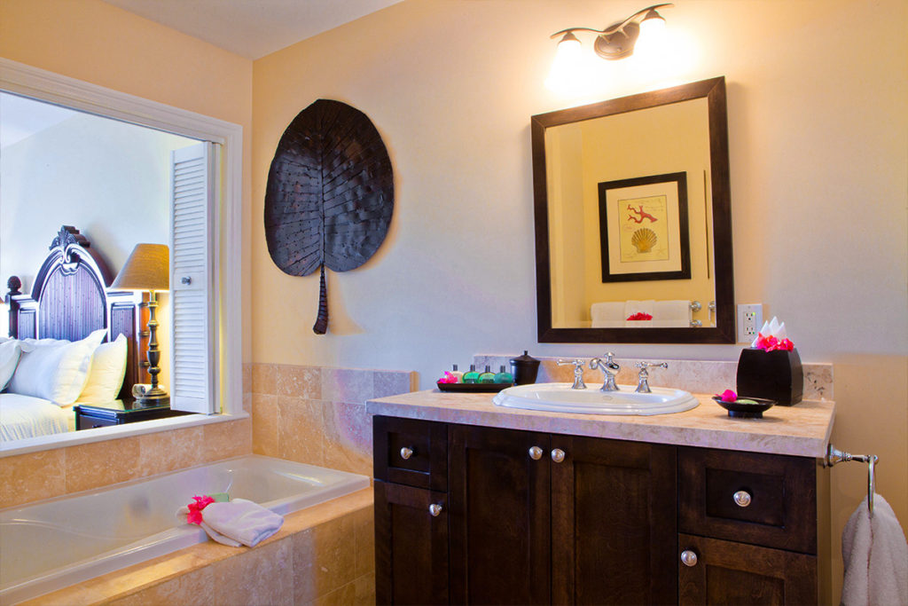 bathroom vanity and tub villa del mar turks and caicos