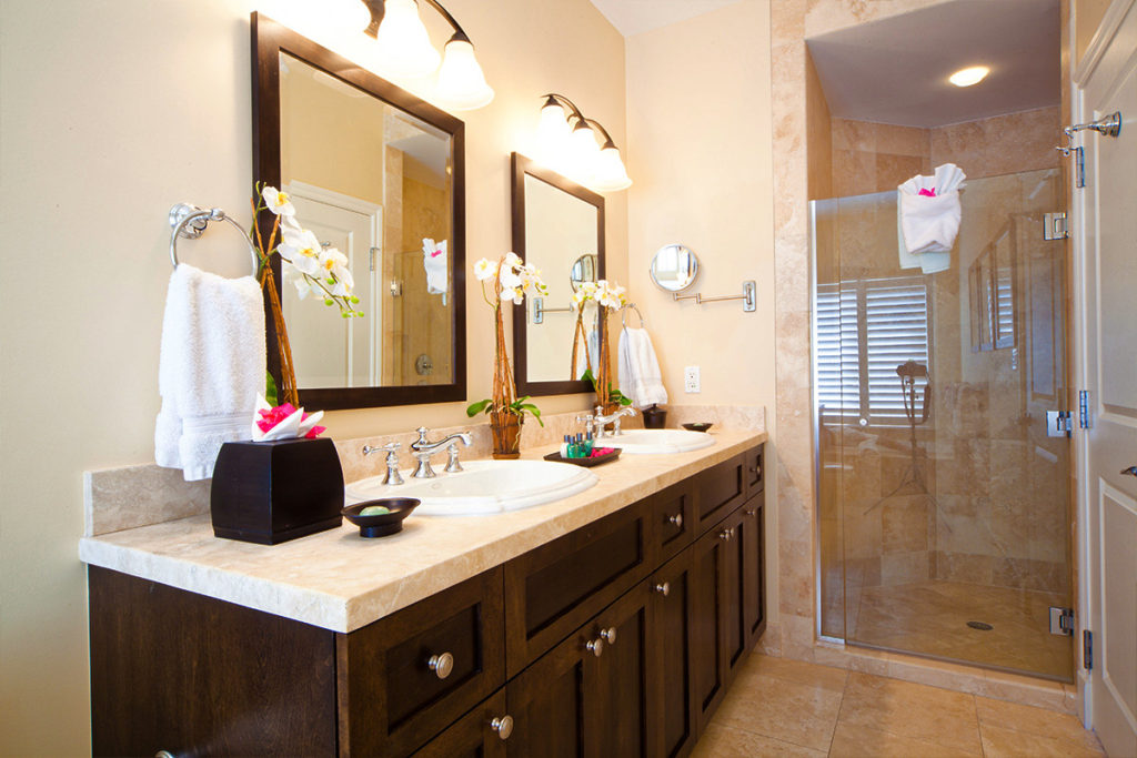 large bathroom at turks and caicos hotel