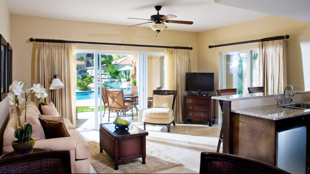 living room at villa del mar