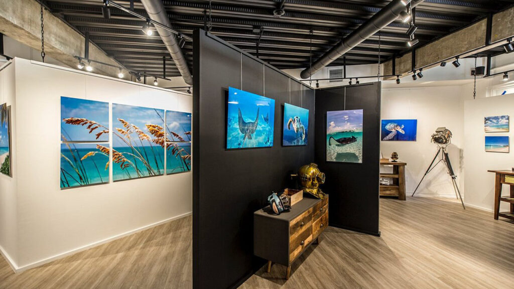 Interior Of The Brilliant Studios Fine Art Gallery At The Saltmills Plaza Shopping Center In Providenciales, Turks and Caicos