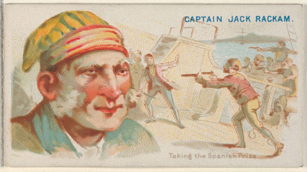 Geo. S. Harris and Sons / Allen & Ginter - Captain Jack Rackham, Taking the Spanish Prize, from the Pirates of the Spanish Main series (N19) for Allen & Ginter Cigarettes MET DP835040