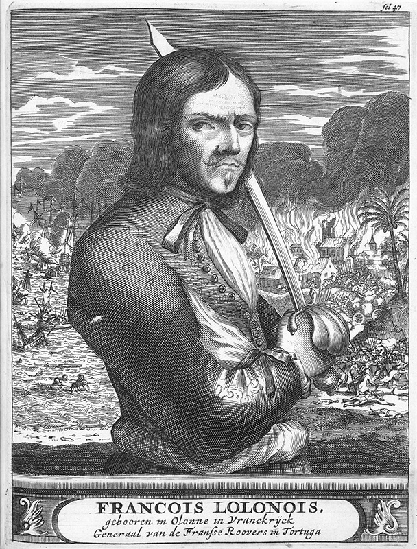 Unknown, book by Alexandre Olivier Exquemelin - The Library of Congress presents The Buccaneers of America - François l'Olonnais from "De Americaensche Zeerovers"